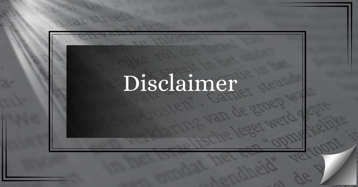 Disclaimer